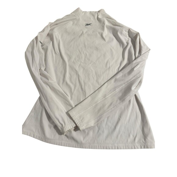 Reebok Womens  Ladies White Long Sleeve Floral Athletic Stretch ShirtTop Size XL - Picture 2 of 8